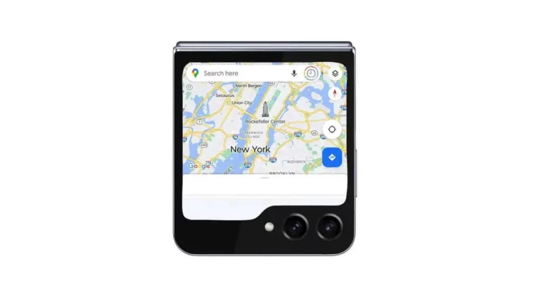 Galaxy Z Flip 5: Google Maps Displayed on Your Cover Screen